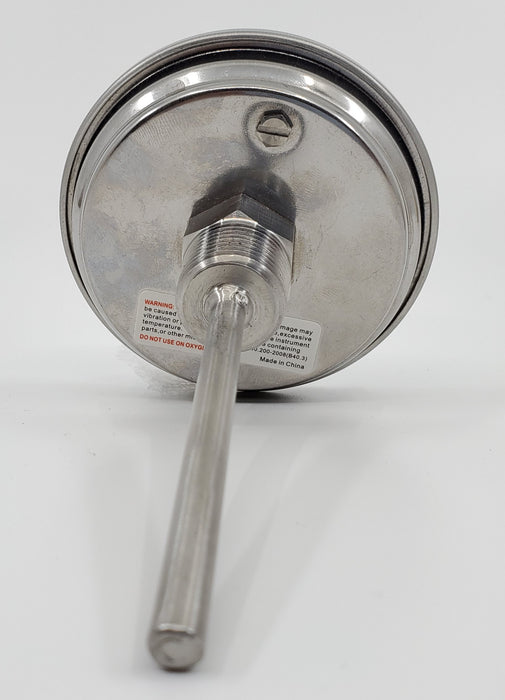 3" Adjustable Dial Thermometer With 4" Stem