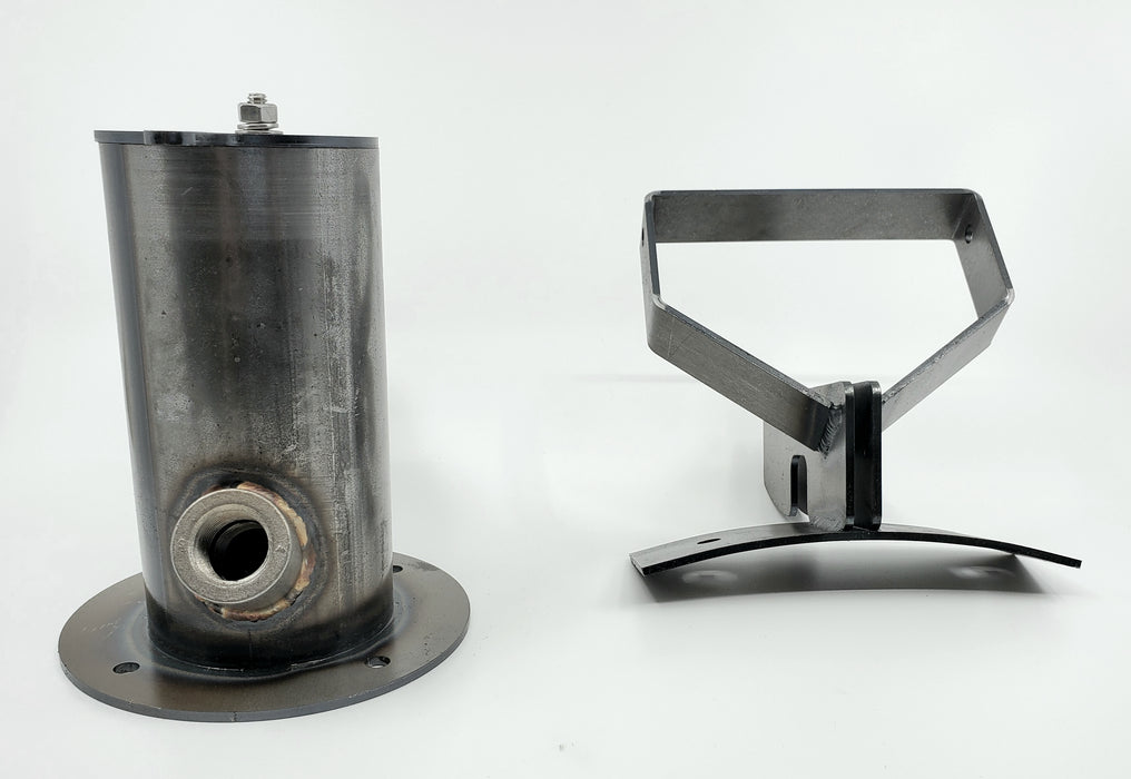 Unpainted Steel Smoke Stack Combo